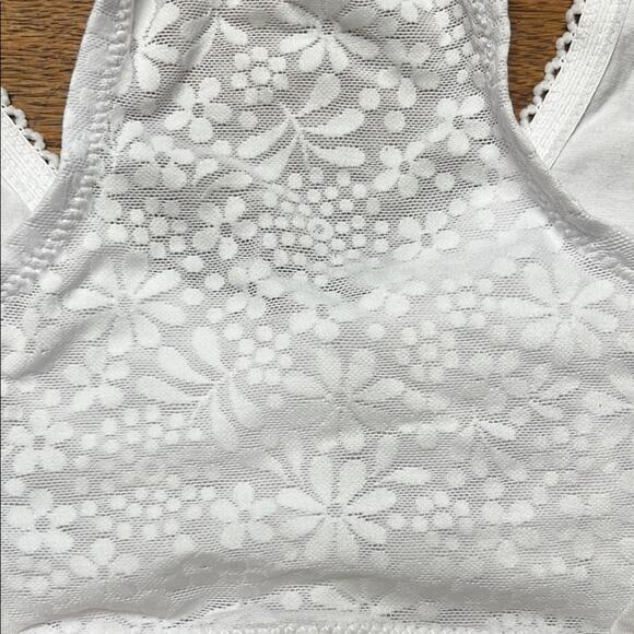 Glamorise Front Closure Cotton T-Back Comfort Bra White 38 BCD - Picture 4 of 6